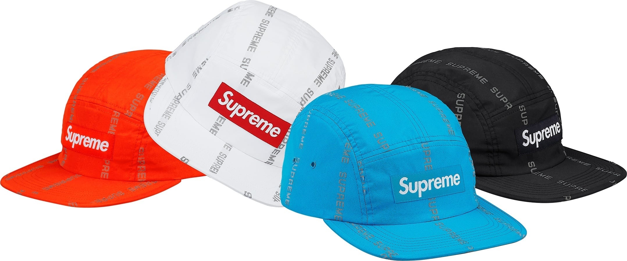Reflective Text Camp Cap